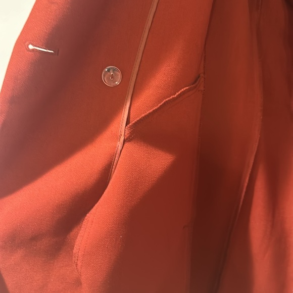 Worthington Slit Sleeve Trench Coat XL Burnt Orange Peacoat - Picture 7 of 10